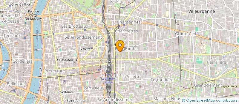 localisation de l'entreprise SCI 76 BELLECOMBE  LYON