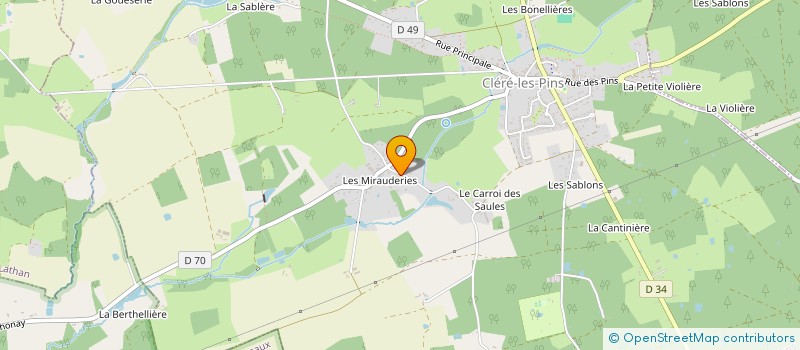 localisation de l'entreprise SCI '76 BERNARD PALISSY'  CLERE-LES-PINS