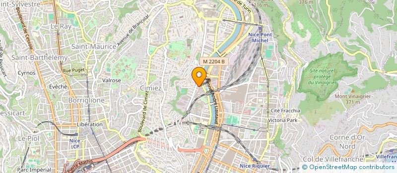 localisation de l'entreprise SCI 76 CHEMIN DE L'ARBRE INFERIEUR à NICE