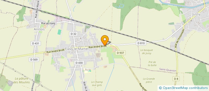 localisation de l'entreprise SCI 77 A.BRULE à FLAVY-LE-MARTEL