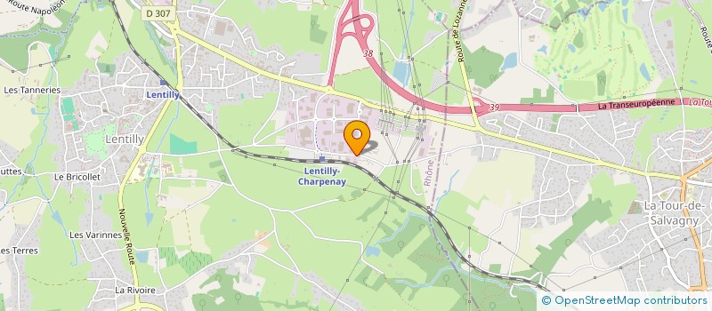 localisation de l'entreprise SCI 77 MOLIERES  LENTILLY