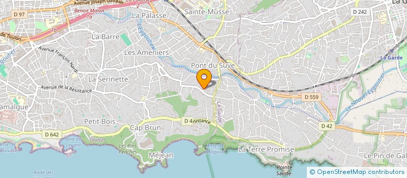 localisation de l'entreprise SCI 77 PARIS  TOULON