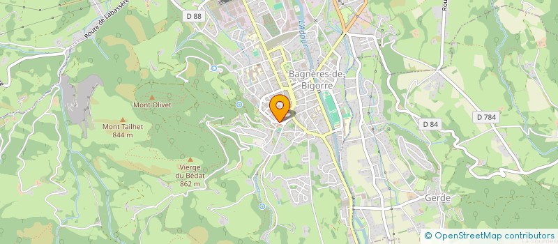 localisation de l'entreprise SCI 777.333  BAGNERES-DE-BIGORRE