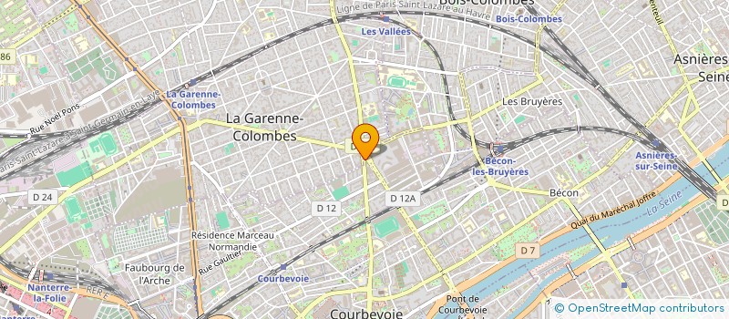 localisation de l'entreprise SCI 78 AVE DU DR NETTER à COURBEVOIE