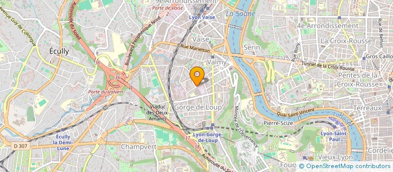 localisation de l'entreprise SCI 78 RUE SAINT PIERRE DE VAISE  LYON