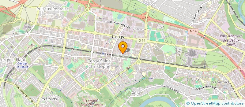 localisation de l'entreprise SCI 786-110  CERGY