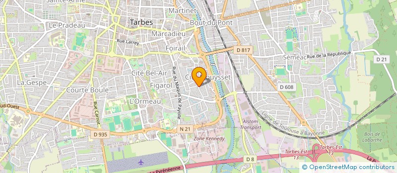 localisation de l'entreprise SCI 7L  TARBES