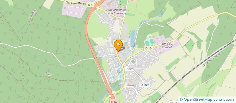 localisation de l'entreprise SCI 8.6  RIOZ