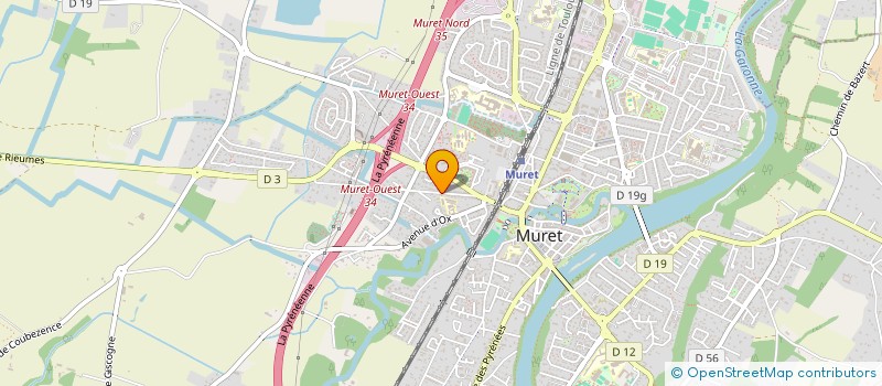 localisation de l'entreprise SCI 8 A  MURET