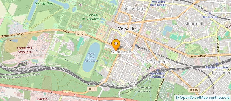 localisation de l'entreprise SCI 8 ALLEE DES PINS à VERSAILLES