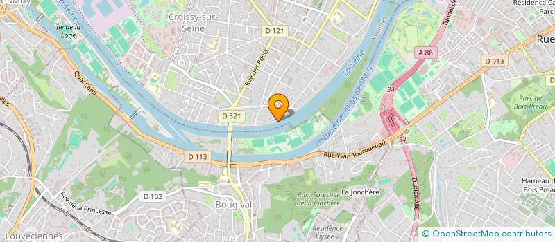 localisation de l'entreprise SCI 8 BERGE DE LA PRAIRIE  CROISSY-SUR-SEINE