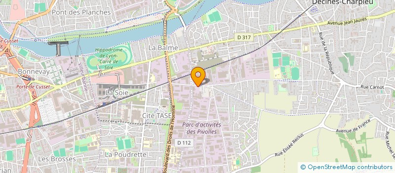 localisation de l'entreprise SCI 8 EMILE ZOLA  DECINES-CHARPIEU