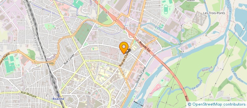 localisation de l'entreprise SCI 8 RUE AMIRAL DE COLIGNY  ROANNE