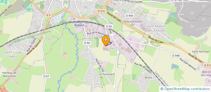 localisation de l'entreprise SCI 8 RUE ARMAND BUSQUET  BAYEUX