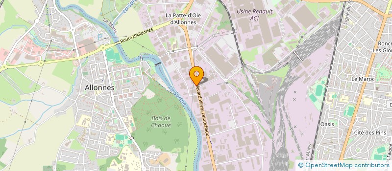 localisation de l'entreprise SCI 8 RUE CAILLARDIERE  LE MANS