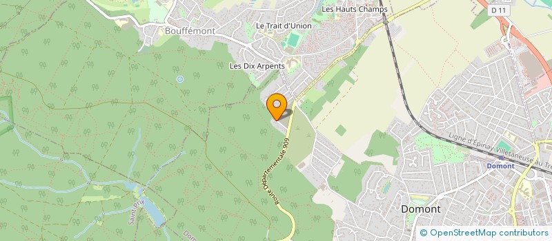 localisation de l'entreprise SCI 8 RUE DE LA BRIQUETERIE  DOMONT