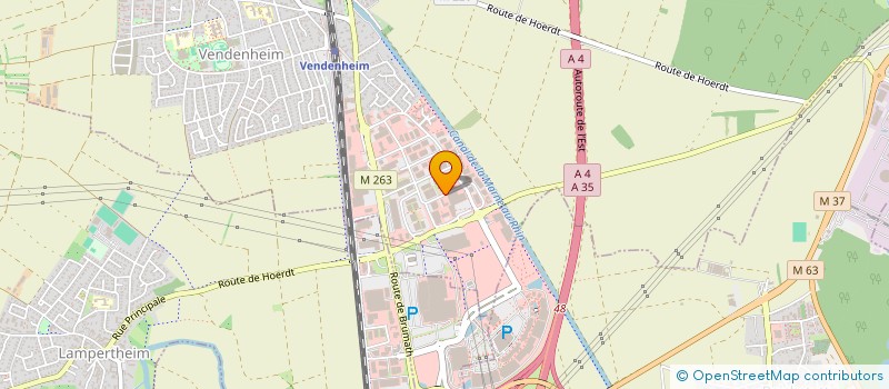 localisation de l'entreprise SCI 8 RUE DES CORDONNIERS  VENDENHEIM