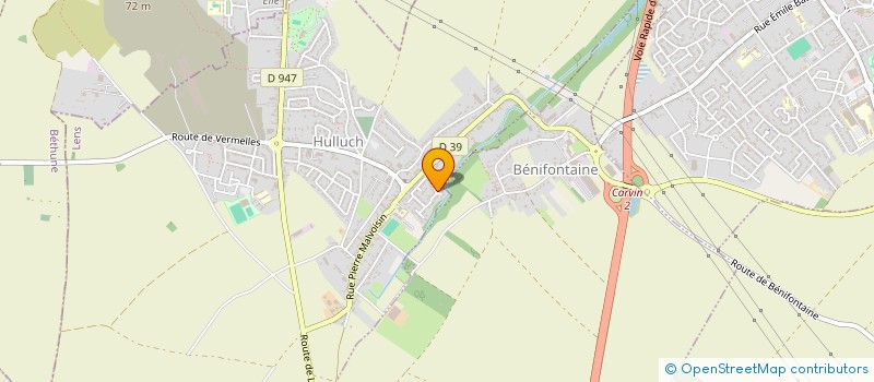 localisation de l'entreprise SCI 8 RUE DU CHATEAU  HULLUCH