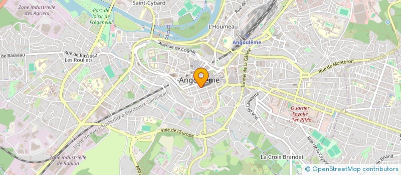 localisation de l'entreprise SCI 8 RUE DU CHATEAU à ANGOULEME