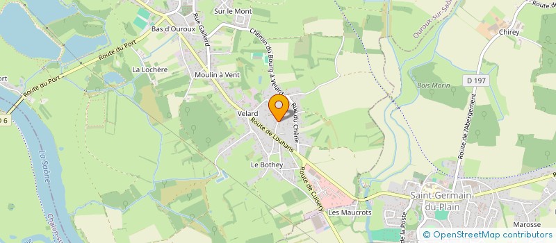 localisation de l'entreprise SCI 8 RUE LANDON  OUROUX-SUR-SAONE