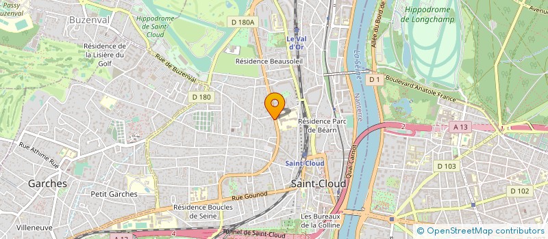 localisation de l'entreprise SCI 8 RUE STALINGRAD à SAINT-CLOUD