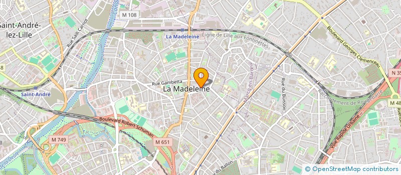 localisation de l'entreprise SCI 80 RUE ACHILLE TESTELIN à LA MADELEINE