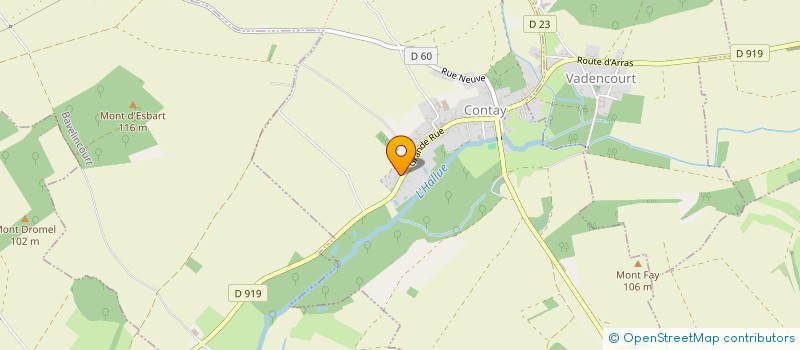 localisation de l'entreprise SCI 80HD  CONTAY