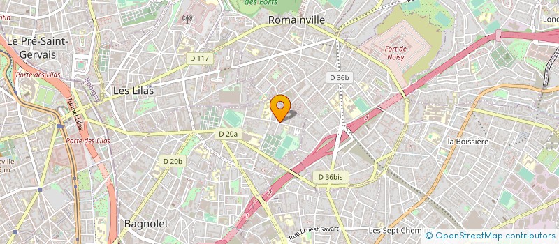 localisation de l'entreprise SCI 81 R ANATOLE FRANCE A BAGNOLET à BAGNOLET