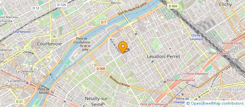 localisation de l'entreprise SCI 82 CHARLES LAFITTE à LEVALLOIS-PERRET