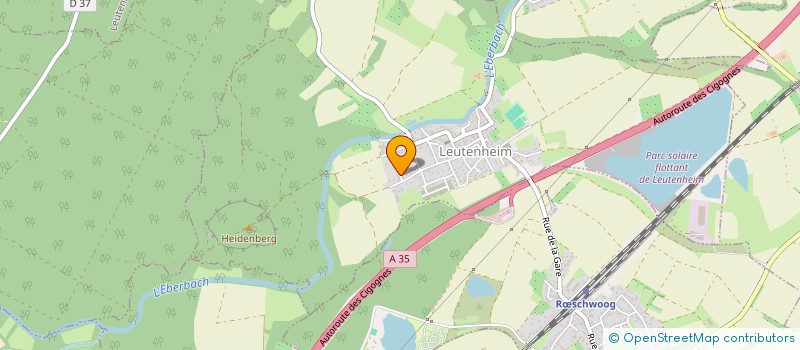 localisation de l'entreprise SCI 85 89  LEUTENHEIM