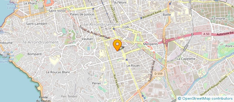 localisation de l'entreprise SCI 85 BD RABATAU à MARSEILLE