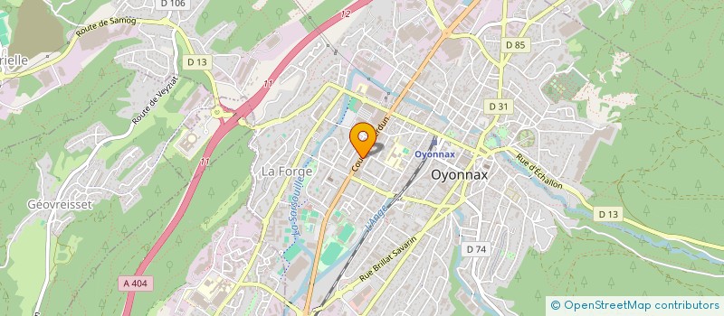 localisation de l'entreprise SCI 85 CDV à OYONNAX