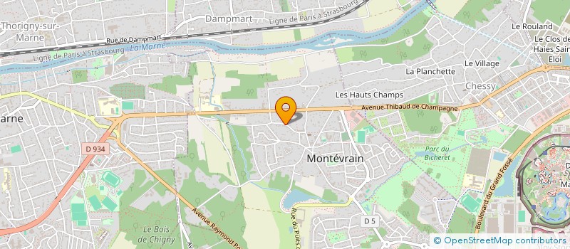 localisation de l'entreprise SCI 85 RUE FAIDHERBE  MONTEVRAIN