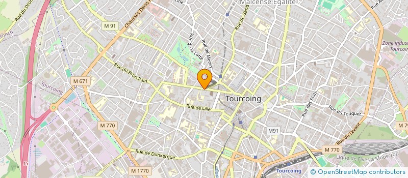 localisation de l'entreprise SCI 85 RUE NATIONALE  TOURCOING