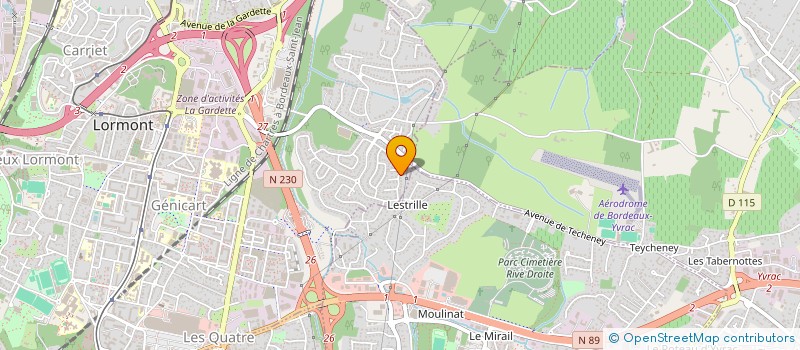 localisation de l'entreprise SCI 85 THIERS  LORMONT