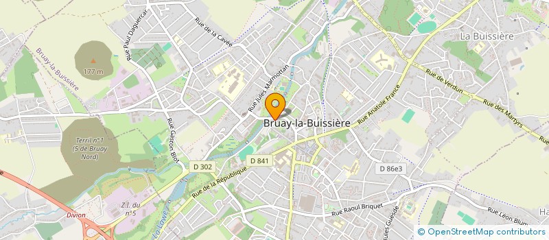 localisation de l'entreprise SCI 86 BD JEAN MOULIN  BRUAY-LA-BUISSIERE