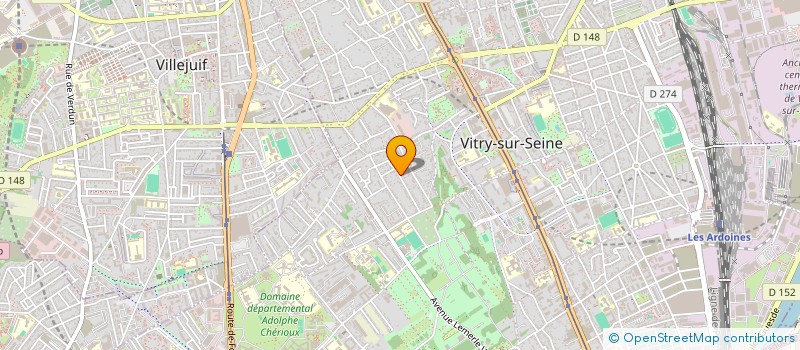 localisation de l'entreprise SCI 86 CF  VITRY SUR SEINE