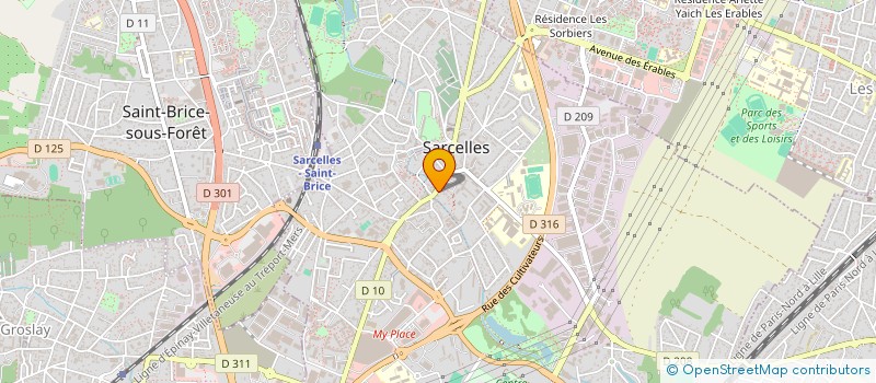 localisation de l'entreprise SCI 86 RUE PIERRE BROSSOLETTE  SARCELLES