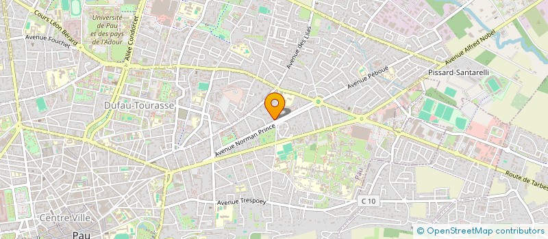 localisation de l'entreprise SCI 88 à PAU