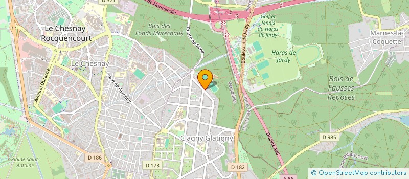 localisation de l'entreprise SCI 88 AV FOURCAULT PAVANT à VERSAILLES