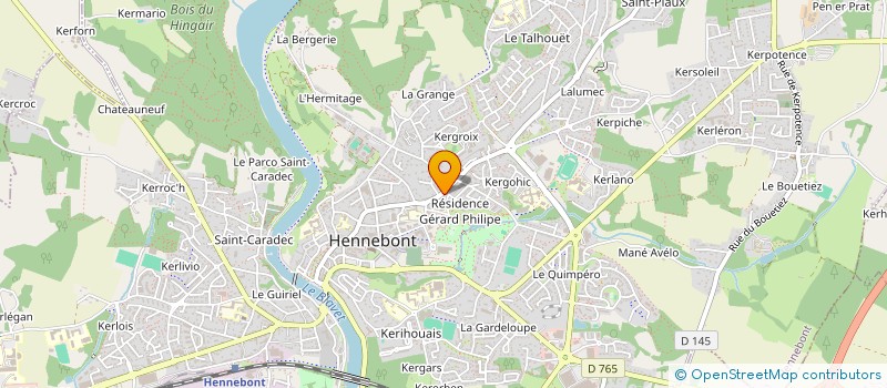 localisation de l'entreprise SCI 88 JOFFRE  HENNEBONT