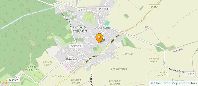 localisation de l'entreprise SCI 88 SQ à ABONDANT