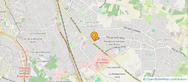 localisation de l'entreprise SCI 8BIS RUE DES ALBANAIS  SAINT-DENIS-EN-VAL