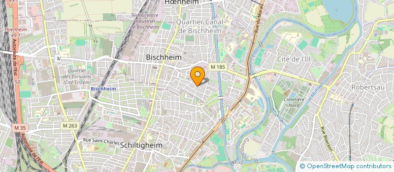 localisation de l'entreprise SCI 9 A RUE DES MESANGES  BISCHHEIM