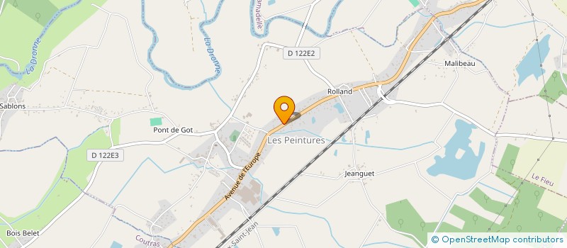 localisation de l'entreprise SCI 9 CHAMPS DU MIL  LES PEINTURES