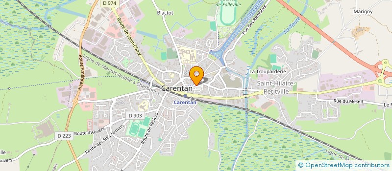 localisation de l'entreprise SCI 9 ET 11 BD DES FORTIFICATIONS à CARENTAN-LES-MARAIS
