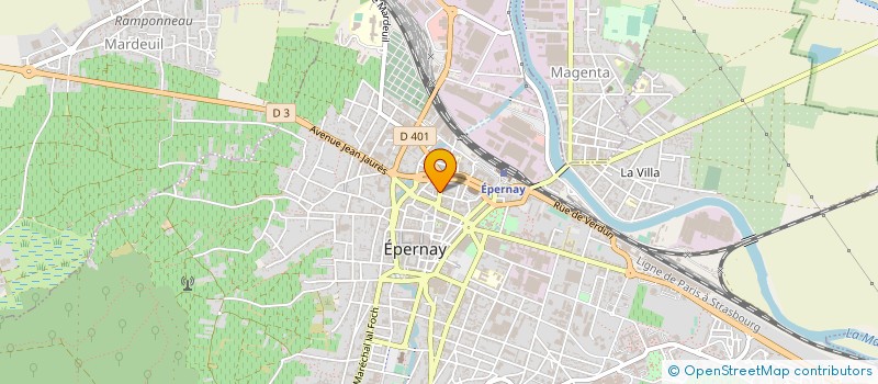 localisation de l'entreprise SCI 9 ET 11 PL LEON BOURGEOIS à EPERNAY