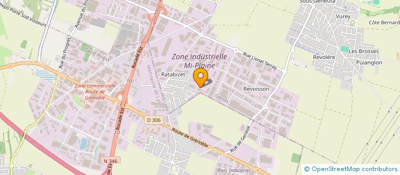 localisation de l'entreprise SCI 9 ET 11 RUE PIERRE MENDES FRANCE  GENAS