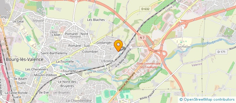 localisation de l'entreprise SCI 9 GARET  BOURG-LES-VALENCE