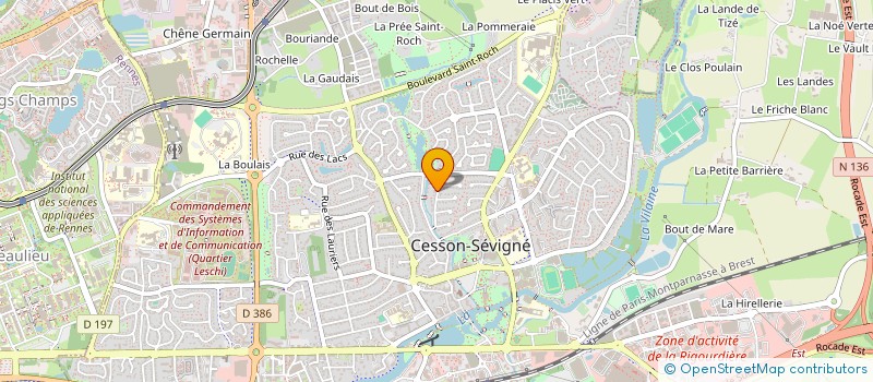 localisation de l'entreprise SCI 9 LA COULEE  CESSON-SEVIGNE